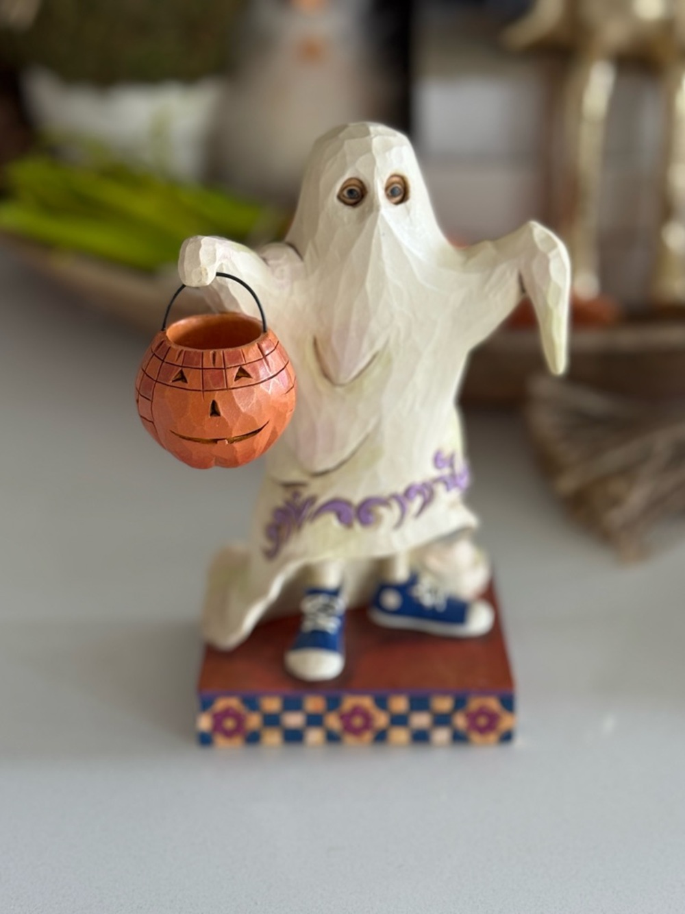 Rare Jim Shore Trick or Treat Smell my Feet